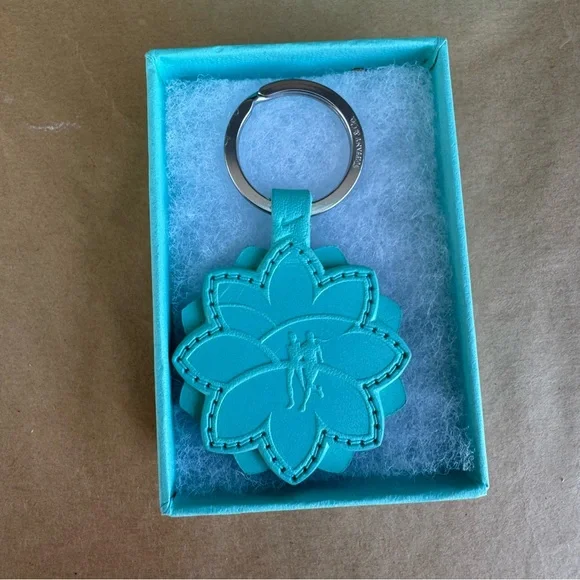 Tiffany & Co Nike 2007 Turquoise San Francisco Marathon Leather Key Chain SPAIN - Picture 5 of 10